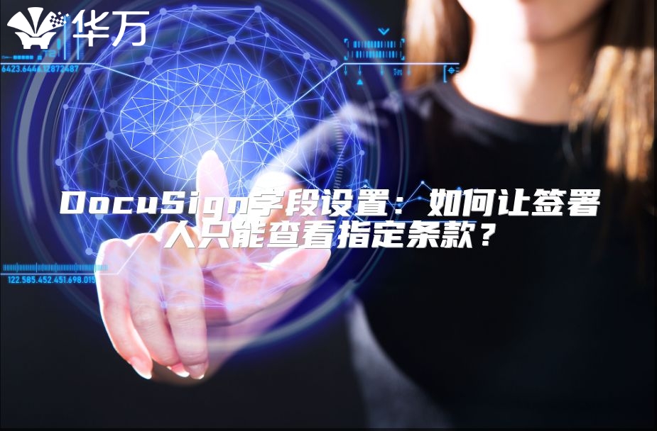 DocuSign字段设置：如何让签署人只能查看指定条款？